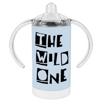 The Wild One Stainless-steel Ergonomic Thermal Sippy Cup from ToddlerTrinkets.com